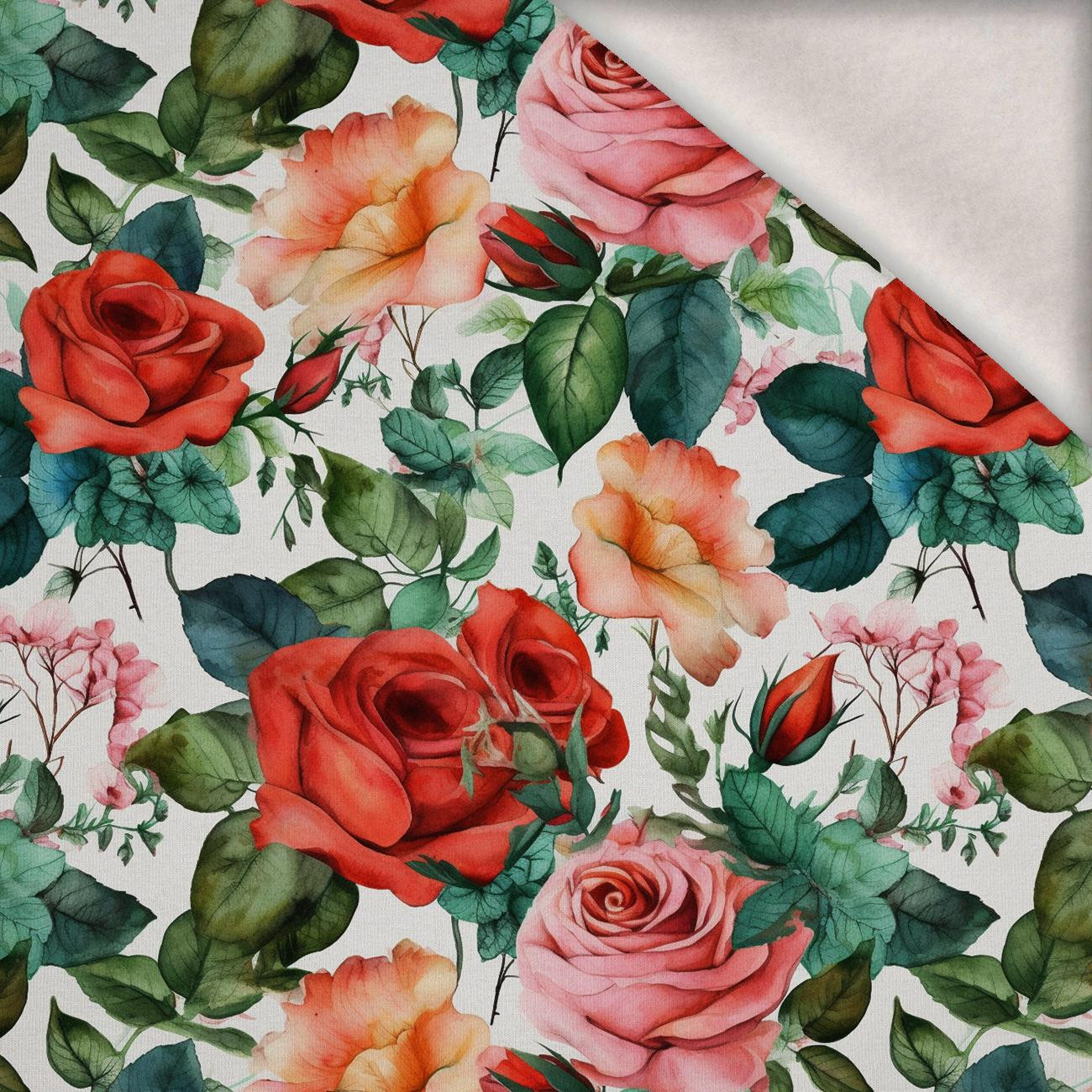 FLOWERS WZ.45 - brushed knitwear with elastane ITY