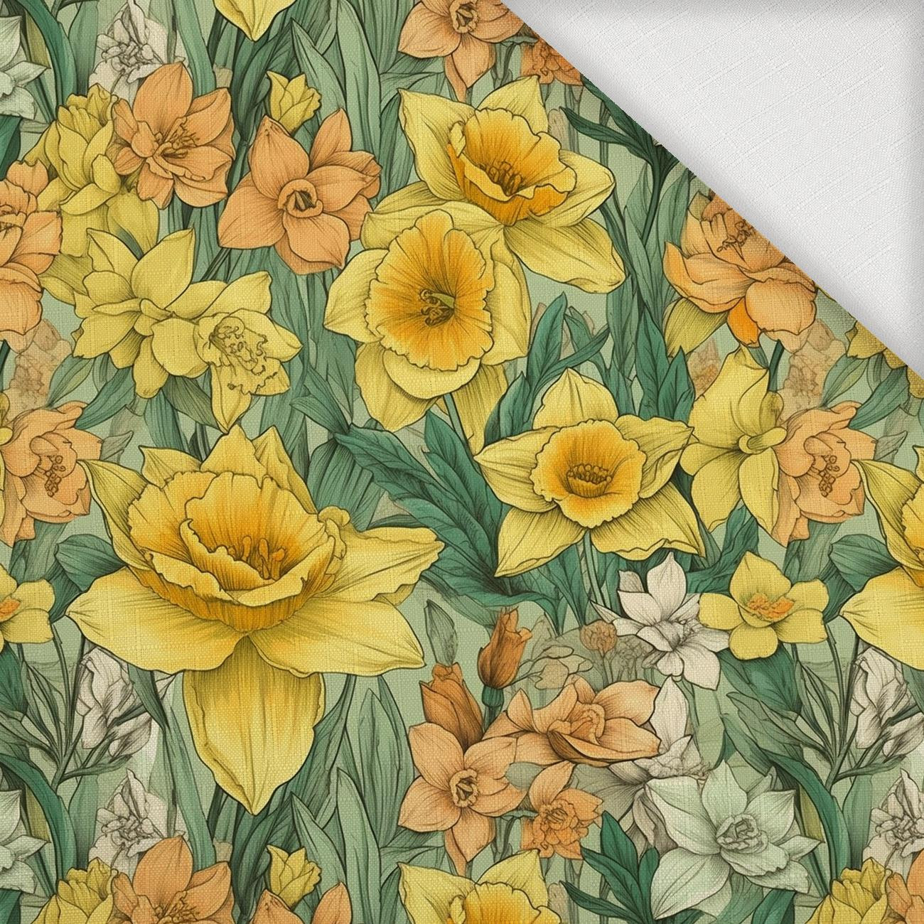 FLOWERS WZ.52 - Woven Fabric for tablecloths