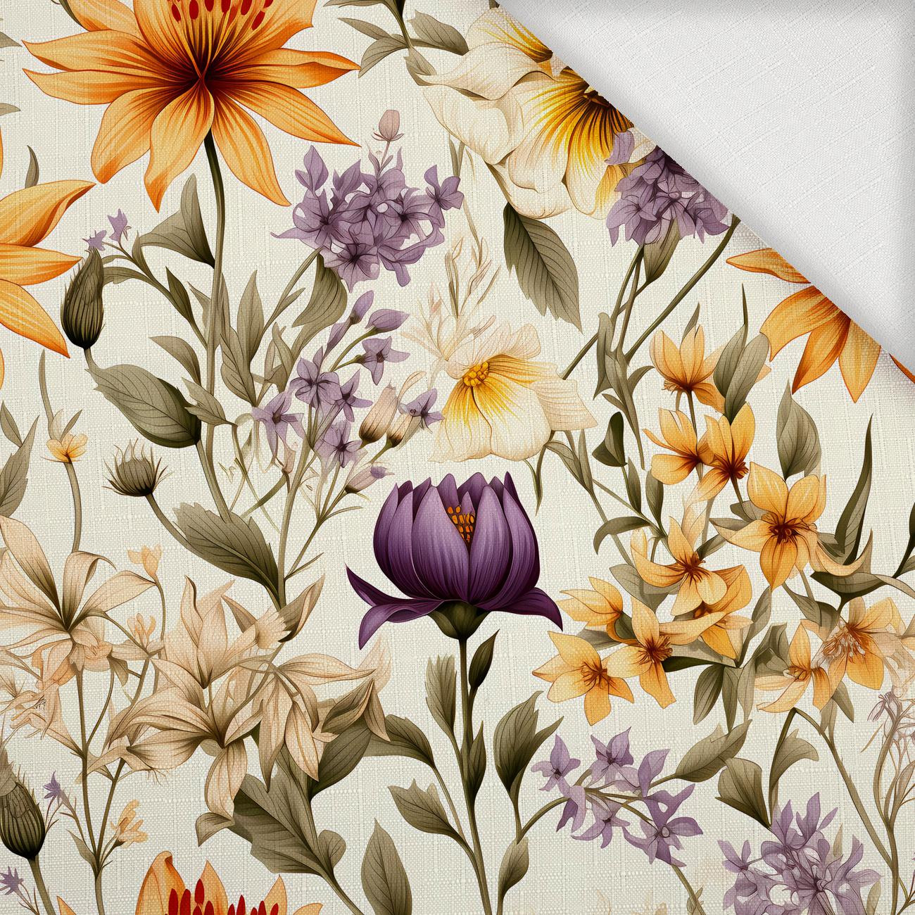 FLOWERS wz.5 - Woven Fabric for tablecloths