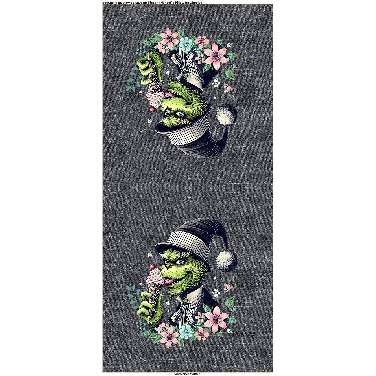 PILLOW 45X45 - FUNNY PRANKSTER - Cotton woven fabric - sewing set