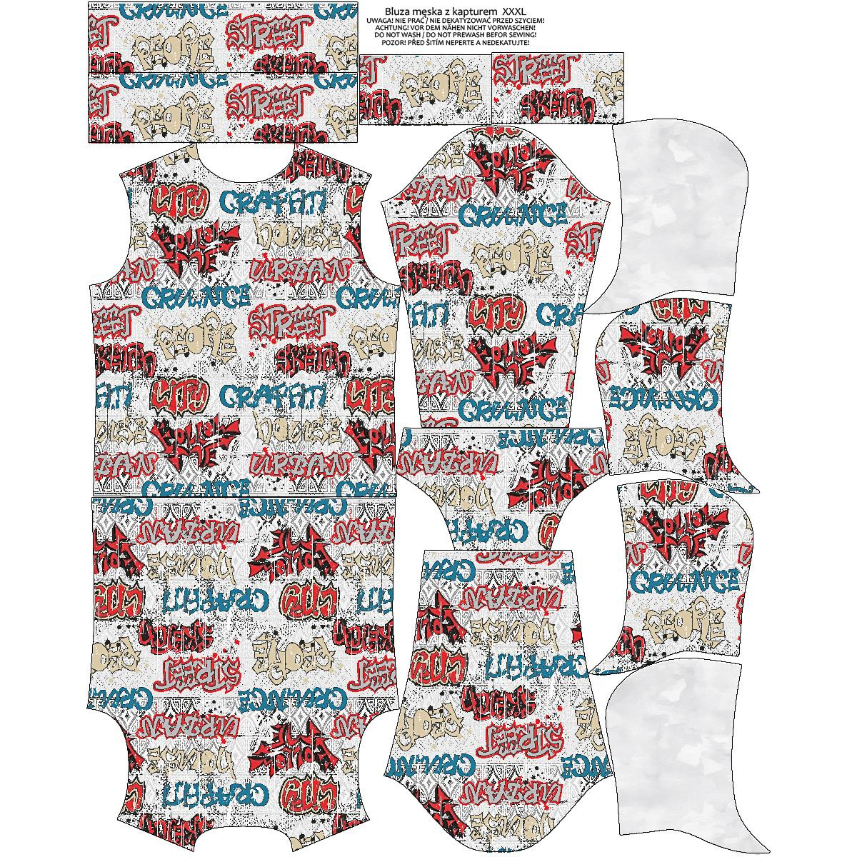 MEN’S HOODIE (COLORADO) - STREET GRAFFITI - sewing set