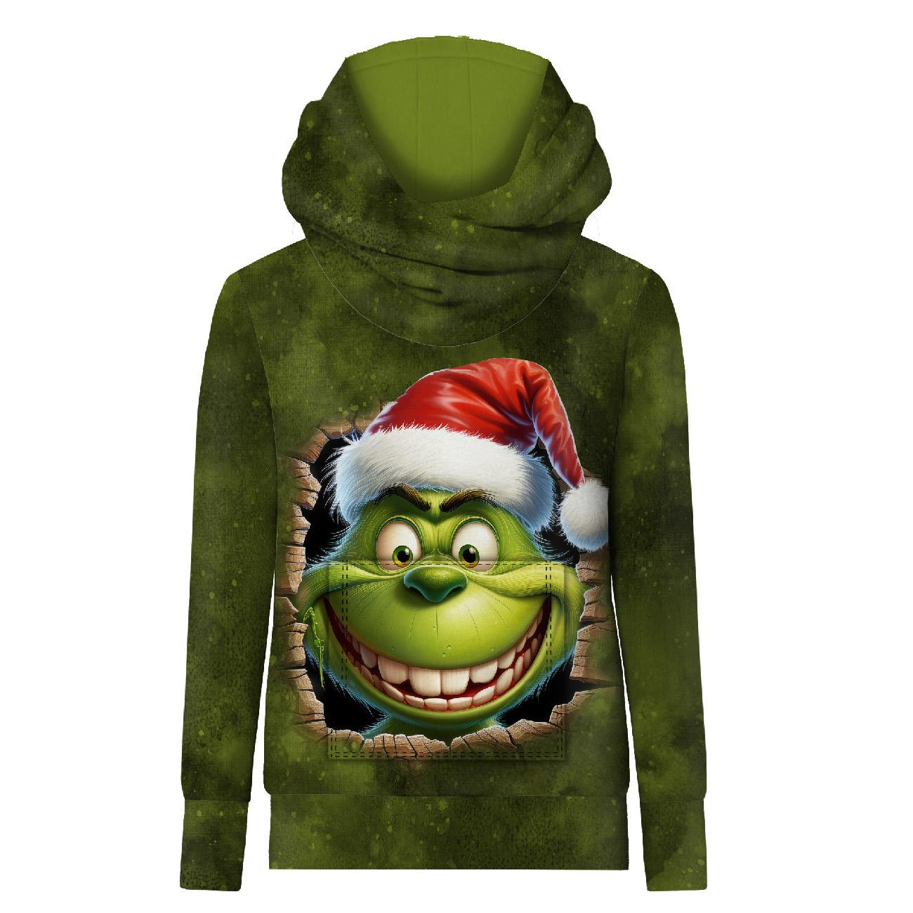 HYDROPHOBIC HOODIE UNISEX - GREEN CREATURE - sewing set