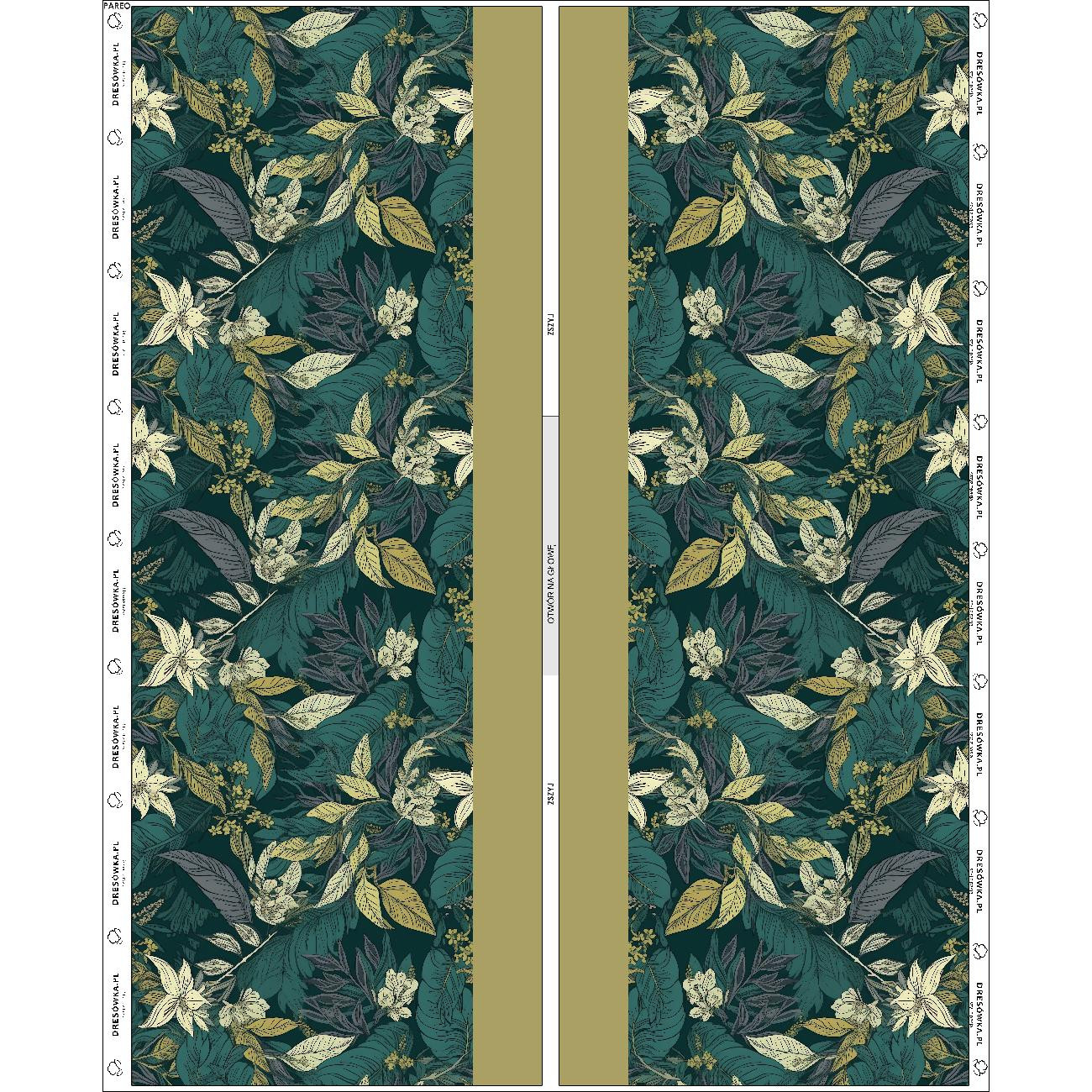 PAREO - GREEN LEAVES PAT.3 - sewing set