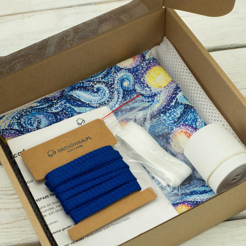 Men's swim trunks - STARRY NIGHT - sewing set