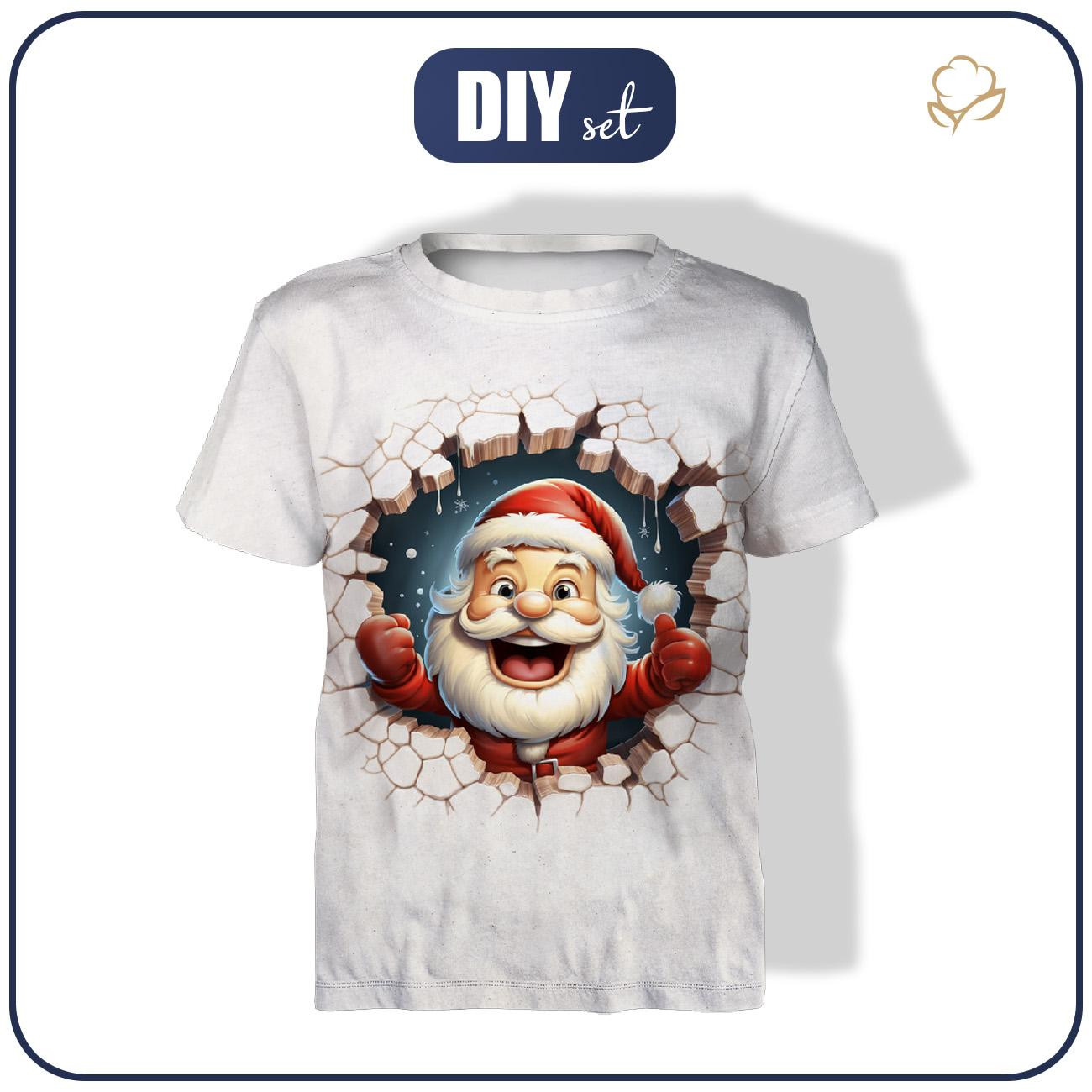 KID’S T-SHIRT - HAPPY SANTA - sewing set