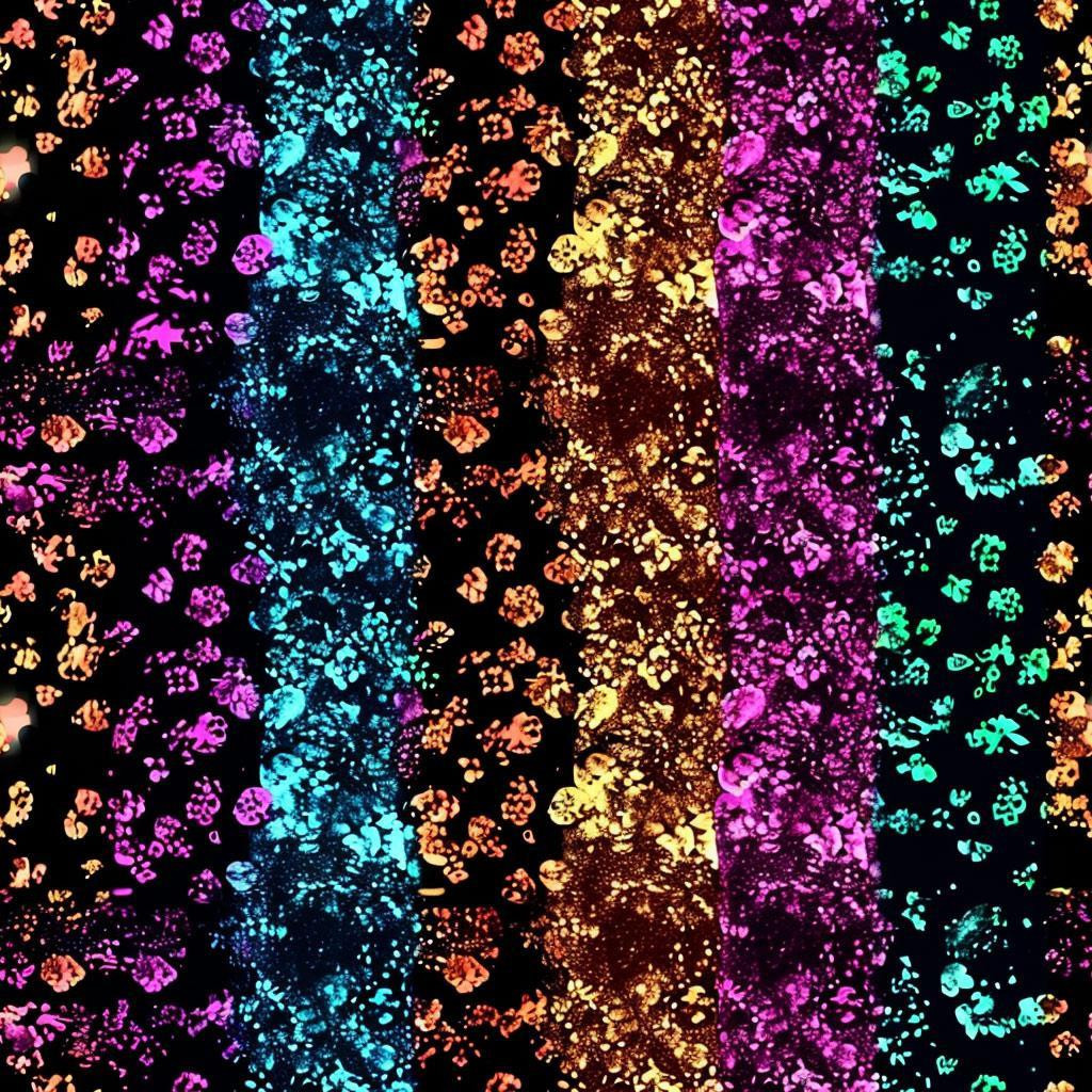 HOLOGRAPHIC RAINBOW wz. 6 - Viscose jersey