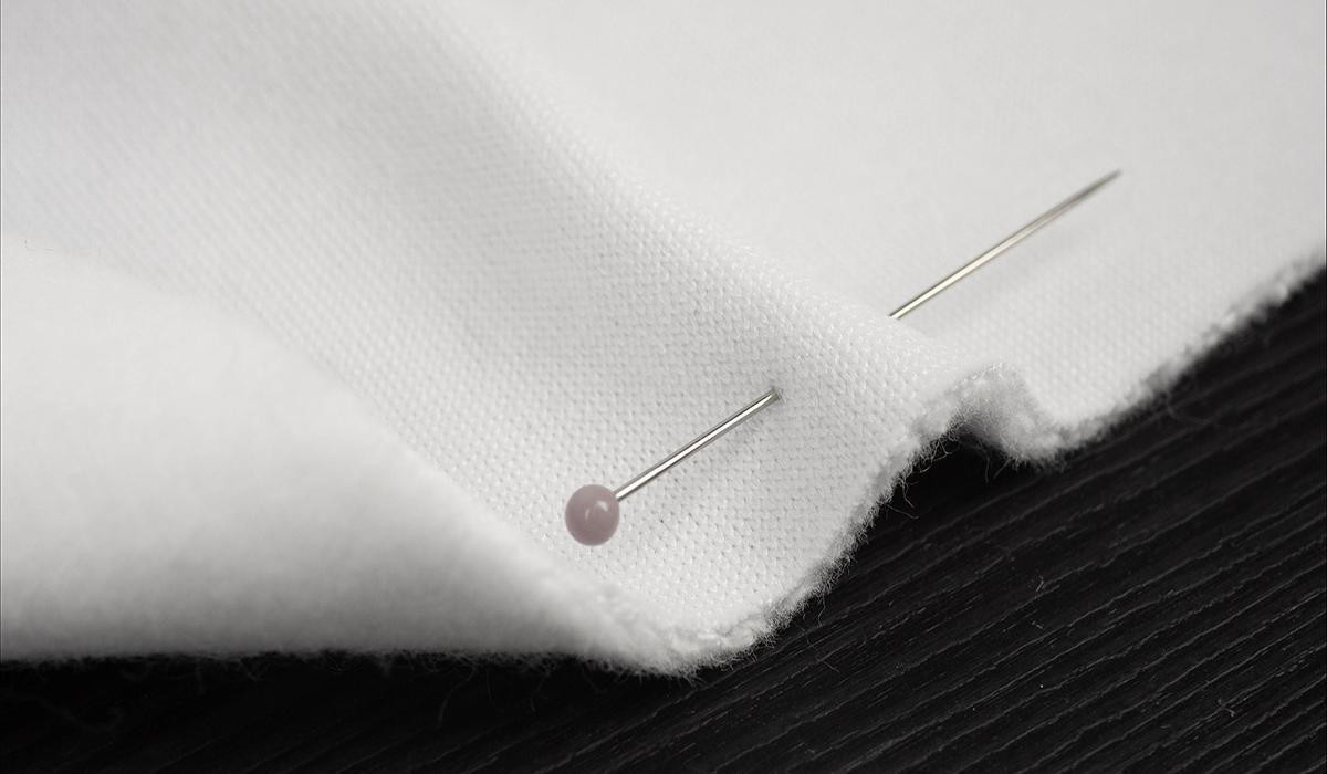 CONTOUR SEWING / melange light gray - Hydrophobic brushed knit