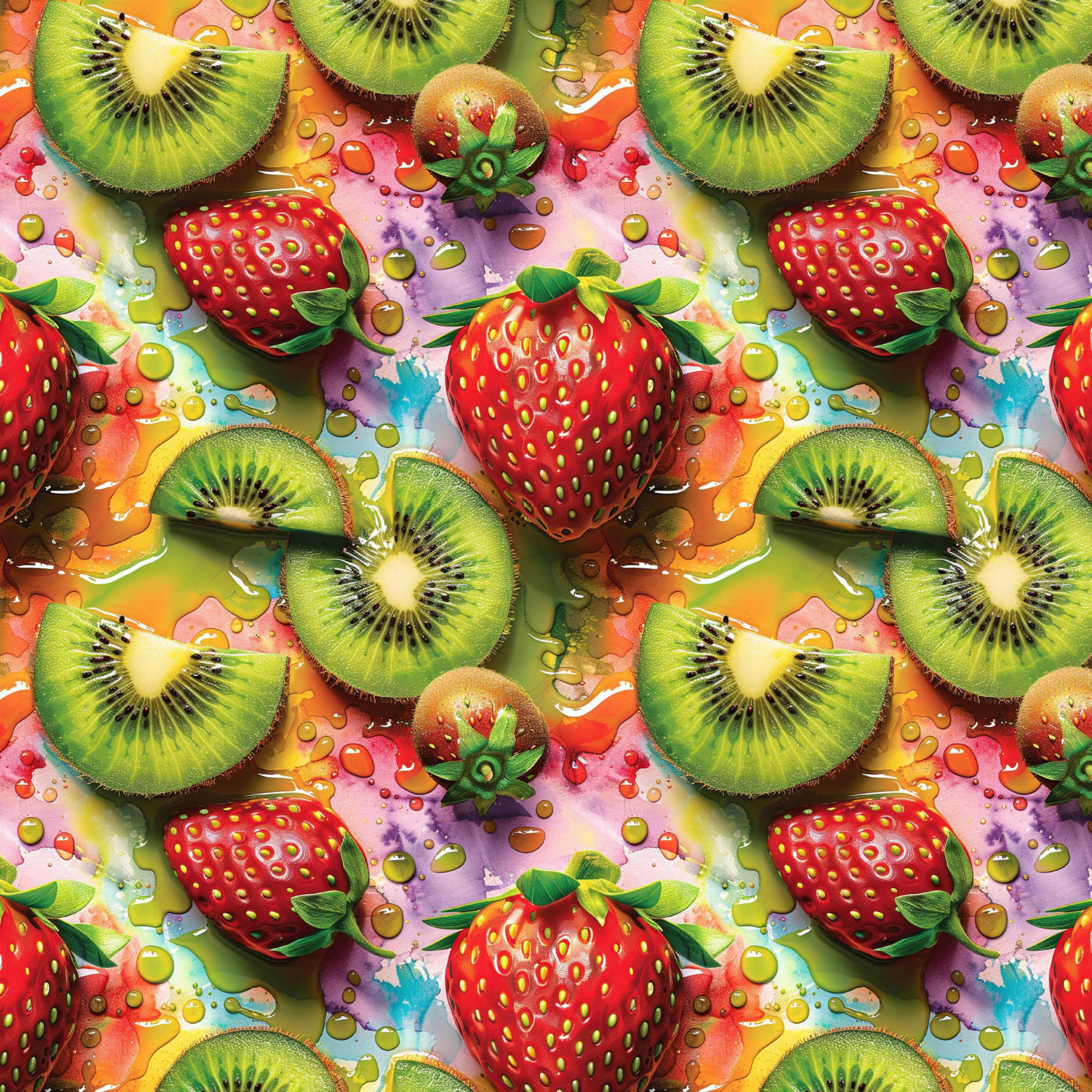 FRUIT MIX wz.1 - looped knit fabric