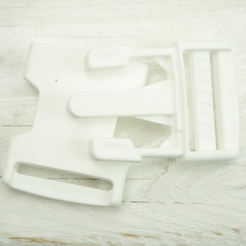 Plastic Side release Buckle P 30 mm - white