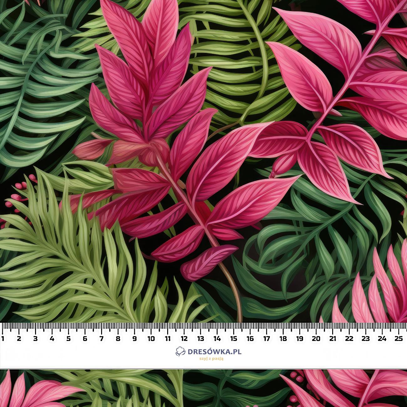LEAVES AND FERNS WZ. 2- single jersey with elastane ITY