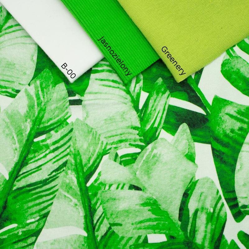 100CM BANANA LEAVES wz.2 - single jersey TE210