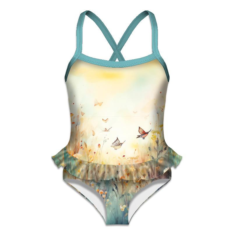 Girl's swimsuit - MAGIC MEADOW PAT. 8 - sewing set