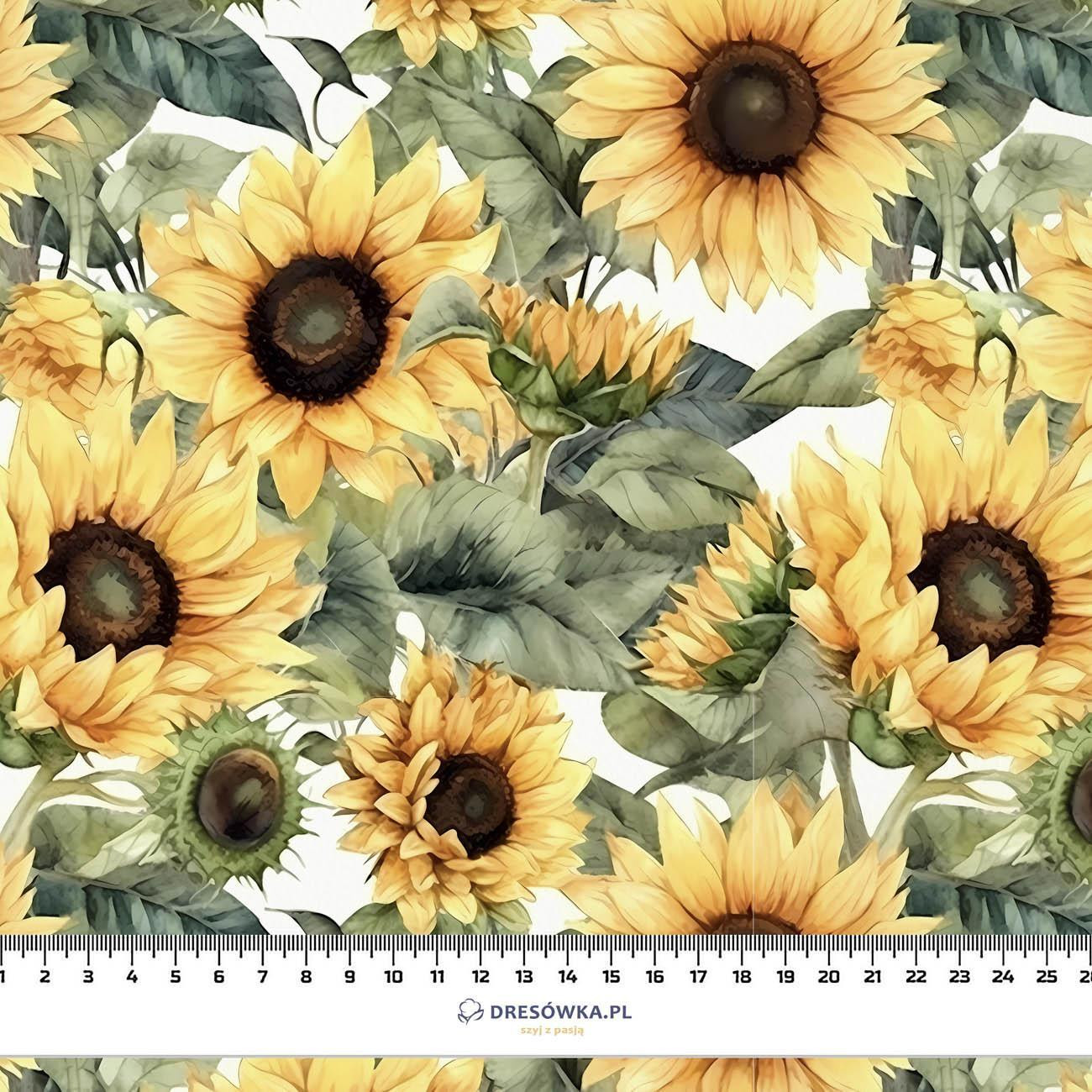 PAINTED SUNFLOWERS pat. 3 - Viscose jersey