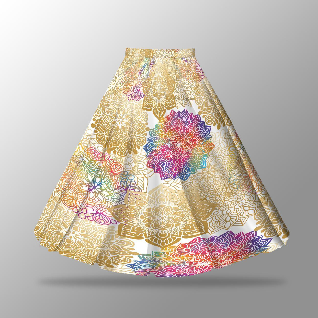 MANDALA pat. 3 - skirt panel "MAXI" - single jersey