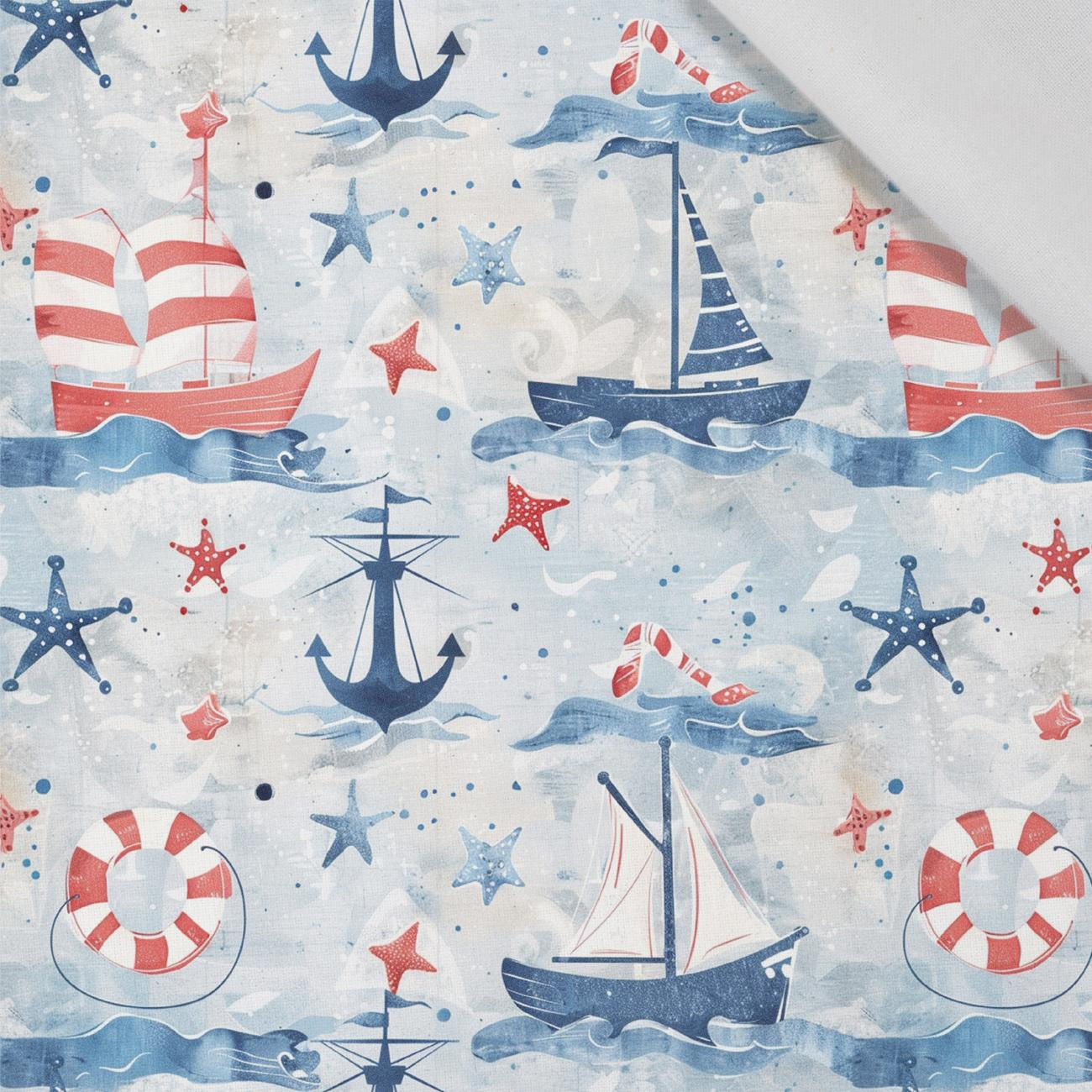 MARINE pat. 3 - Cotton woven fabric