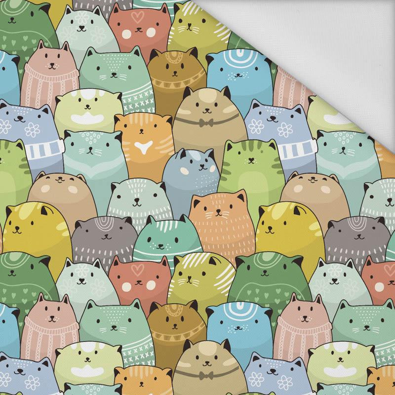 Colourful cats - Waterproof woven fabric