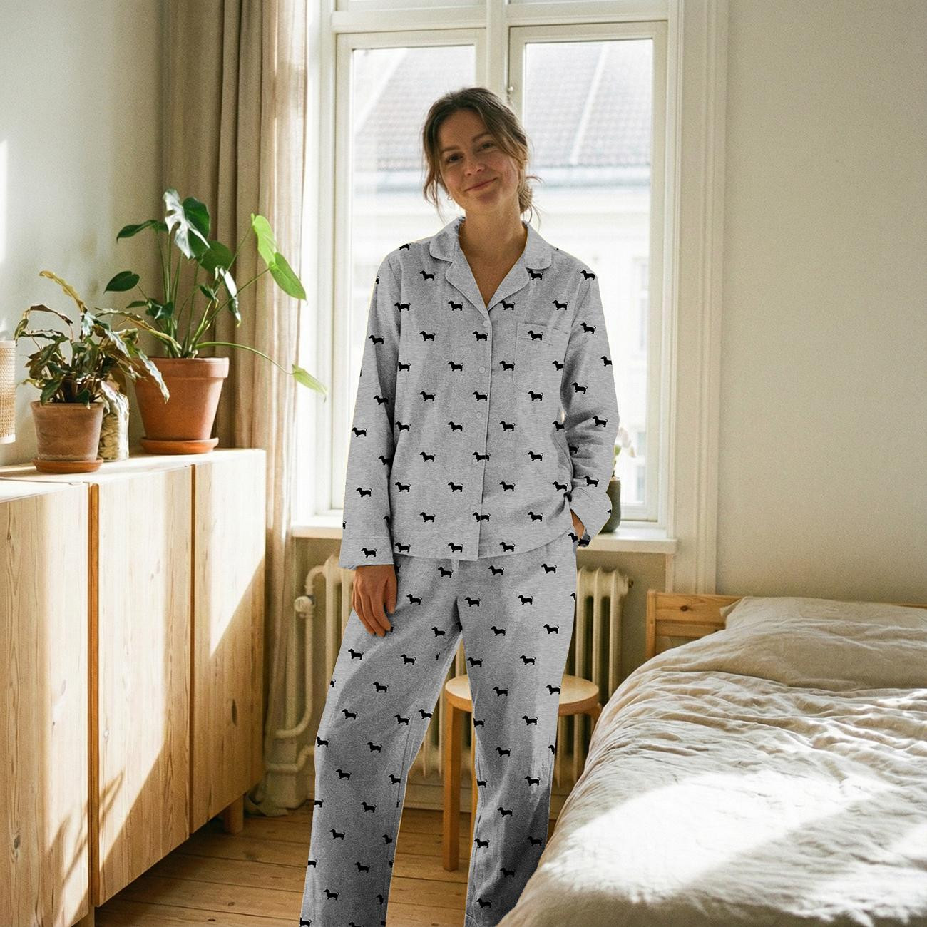 MINIMAL DOGS PAT. 1 - Cotton woven fabric