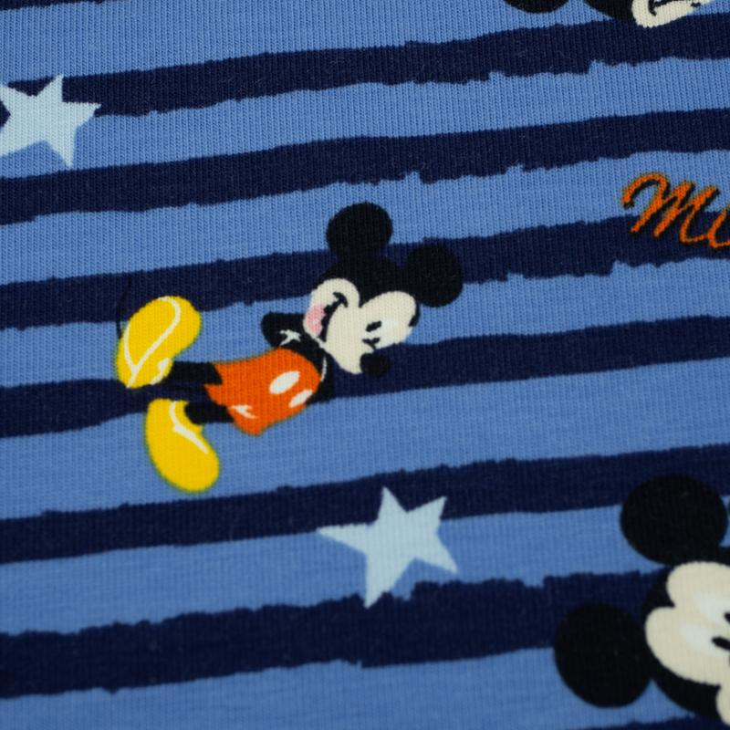 MICKEY MOUSE / blue stripes - single jersey TE210