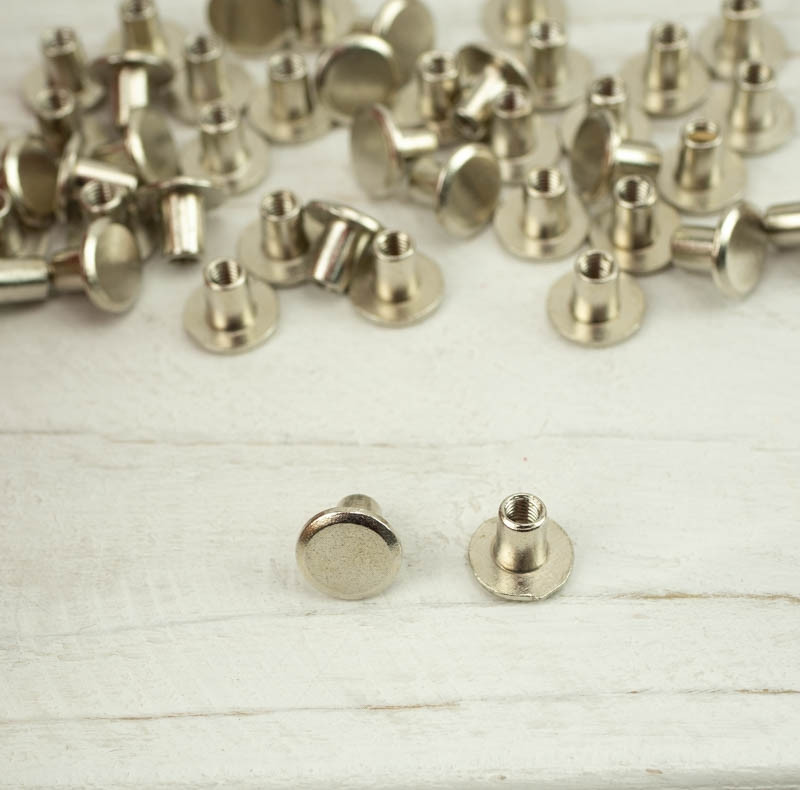 Screw-in RIVET 9 mm - nickel 