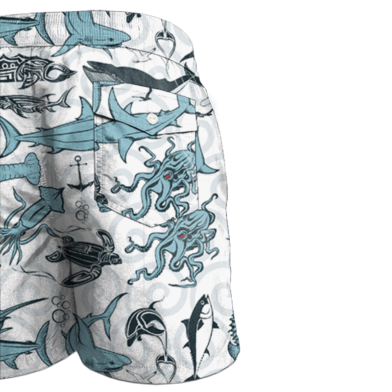 Men's swim trunks - OCEAN - sewing set