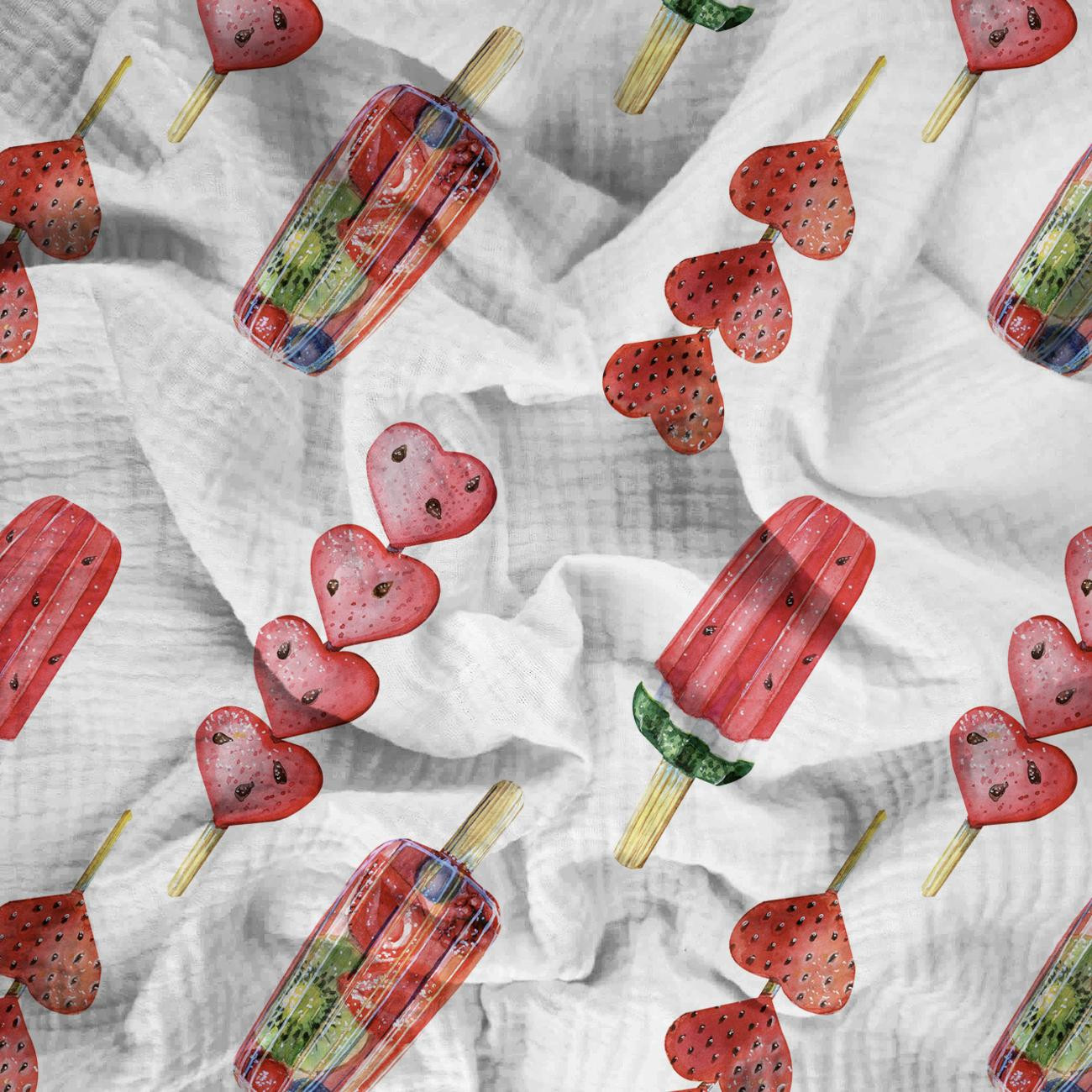 FRUITY ICE CREAM - Cotton muslin