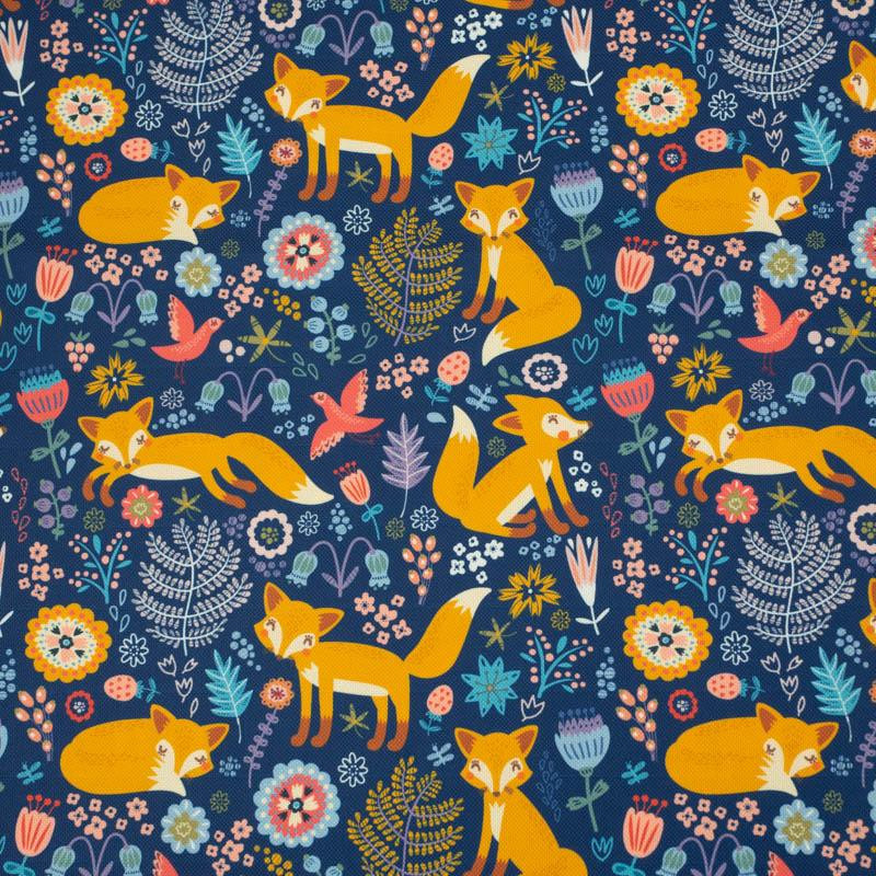 FOXES IN THE FORREST - Waterproof woven fabric