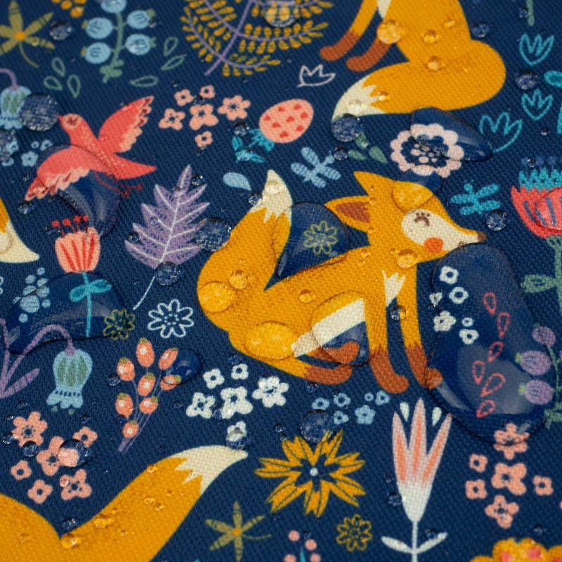 FOXES IN THE FORREST - Waterproof woven fabric