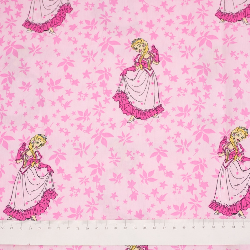 CINDERELLA / pale pink - Cotton woven fabric
