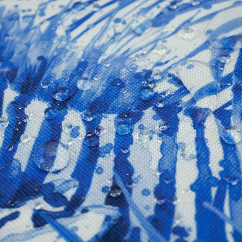 ZEBRA (classic blue) / white - Waterproof woven fabric