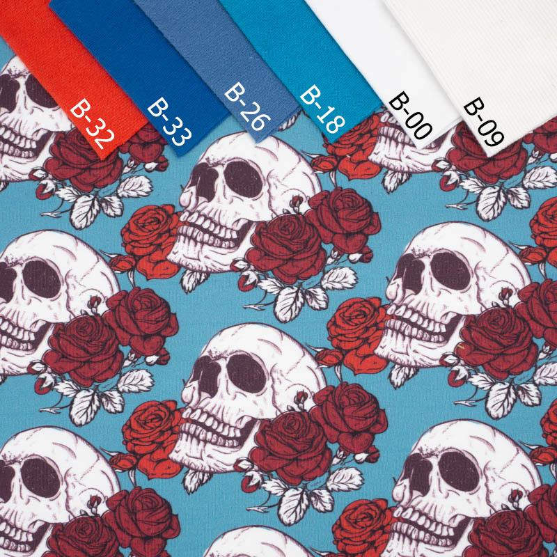 SKULLS AND ROSES - looped knit SP250