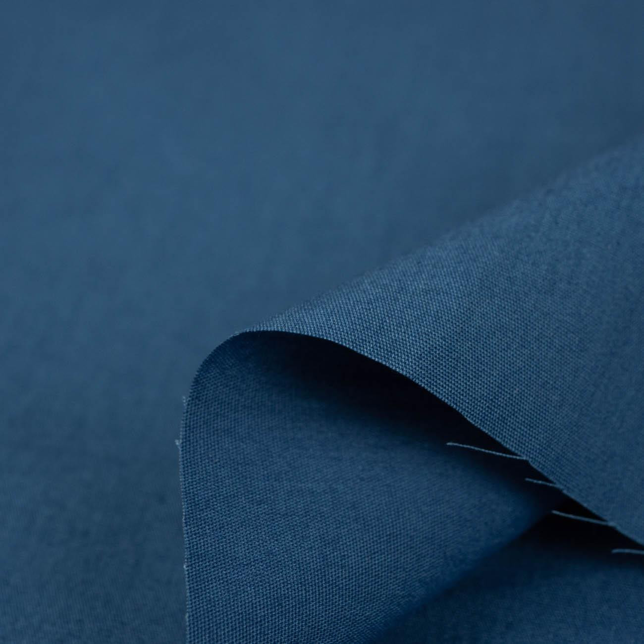 DARK BLUE - Cotton woven fabric