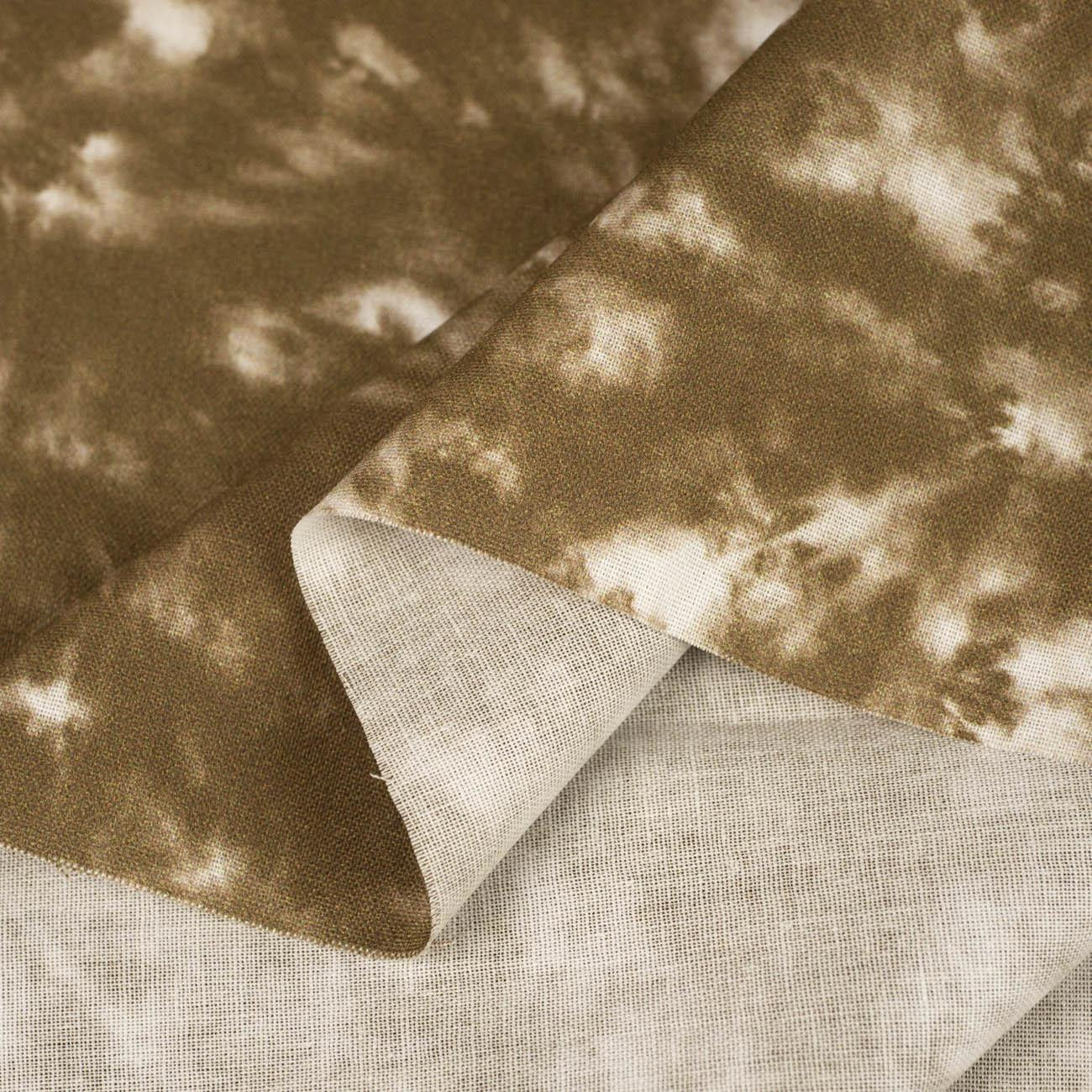 BATIK pat. 2 / olive - Cotton woven fabric