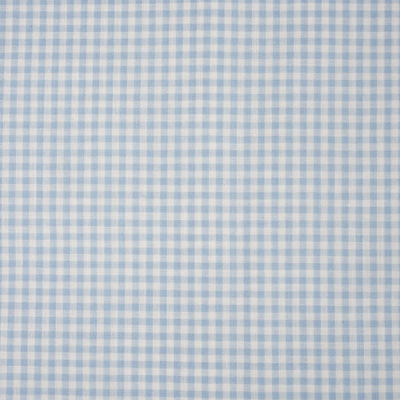 WHITE DOTS / light blue - Cotton woven fabric