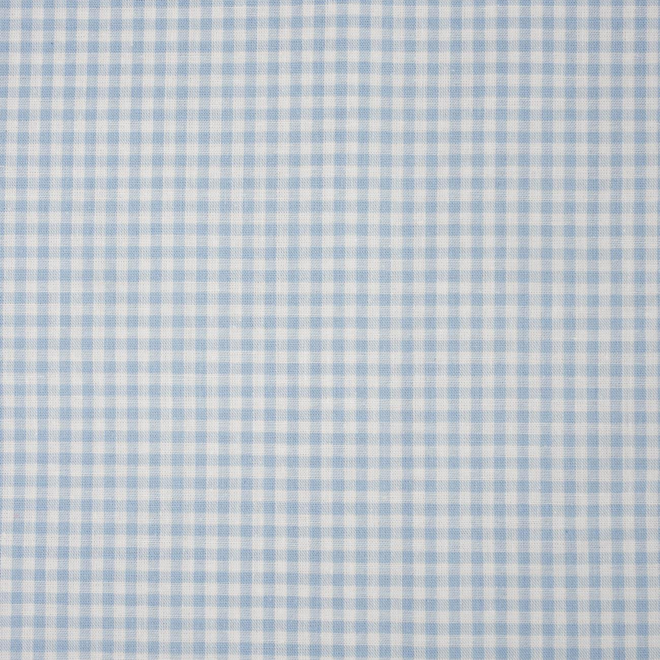 WHITE DOTS / light blue - Cotton woven fabric