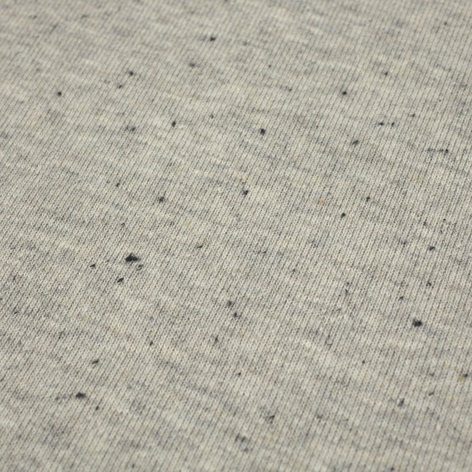 Melange Beige / Straciatella - thick looped knit 