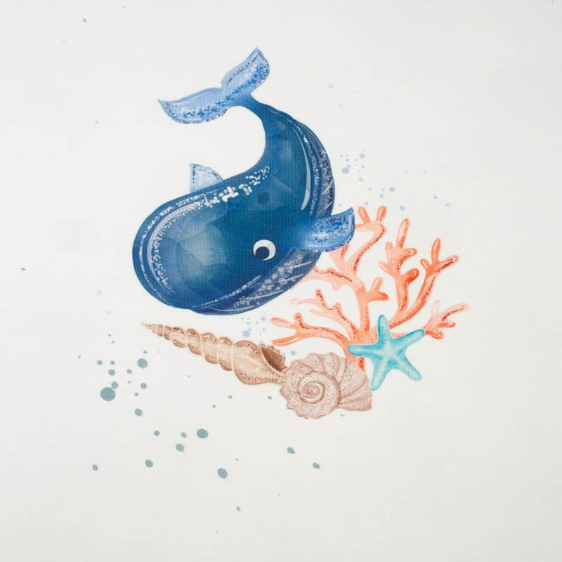 WHALE pat. 2 (MAGICAL OCEAN) - SINGLE JERSEY PANORAMIC PANEL (60cm x 155cm)