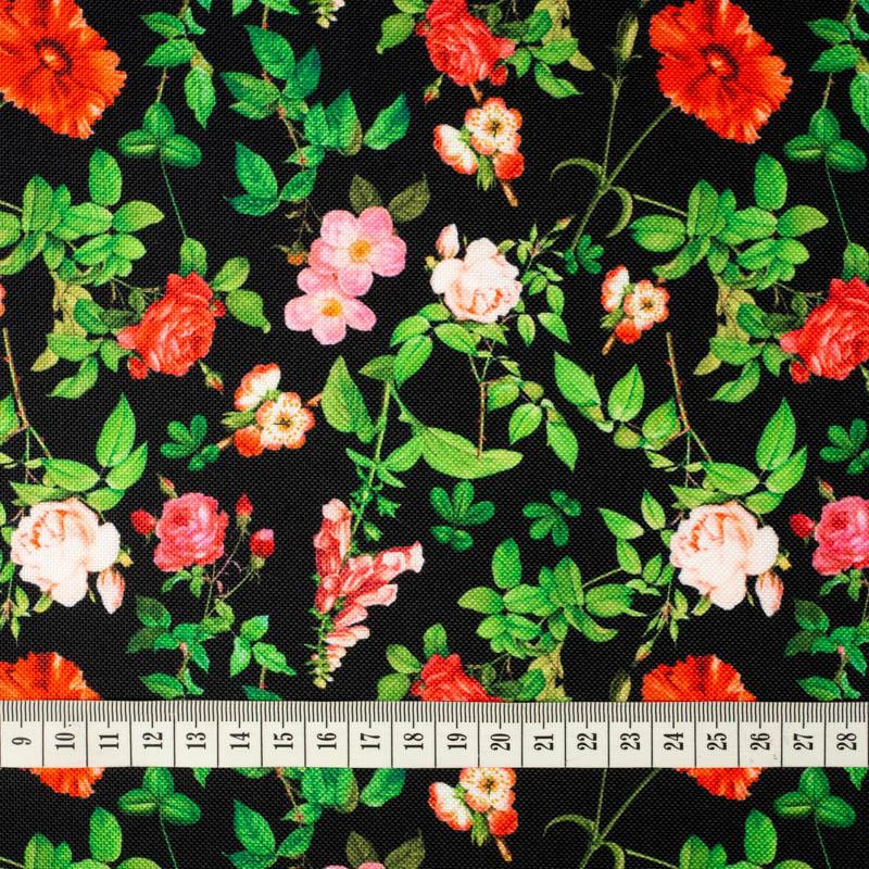 MINI ROSES AND LEAVES (PARADISE GARDEN)  - Nylon fabric PUMI
