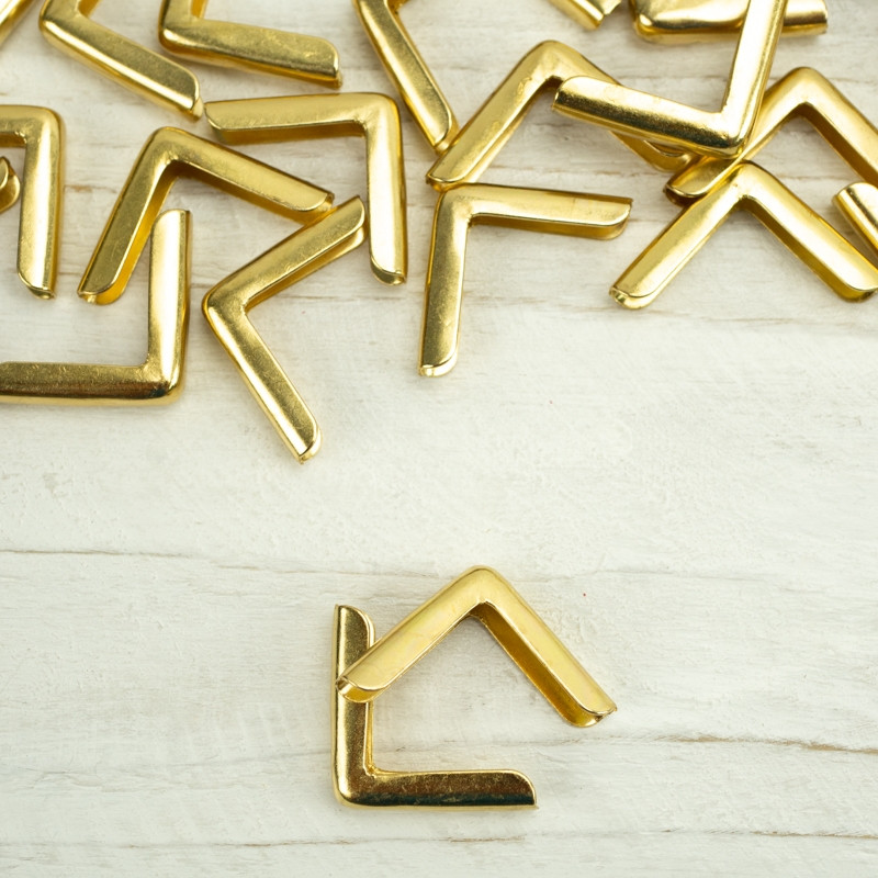 Metal Corner Protectors 20x20mm - gold