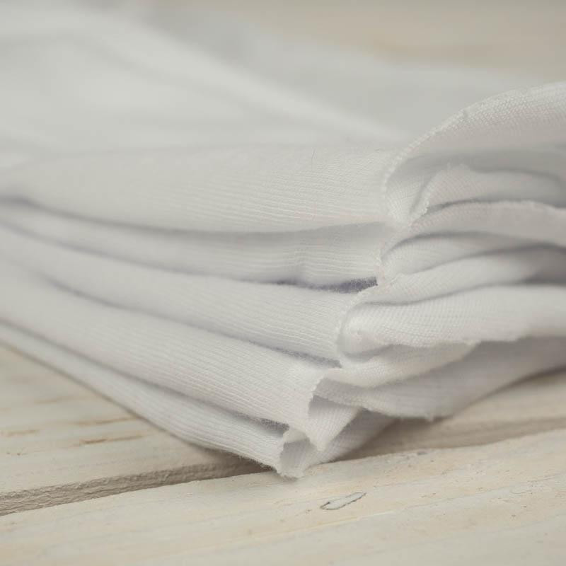 WHITE - t-shirt with elastan 145g