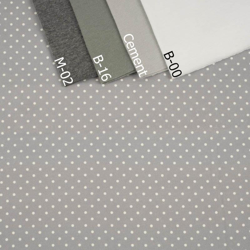 WHITE DOTSIES / grey 