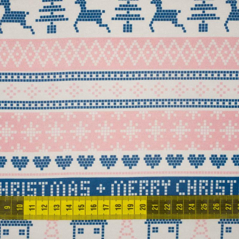 MERRY CHRISTMAS PAT. 2 (NORWEGIAN PATTERNS)  - single jersey with elastane 