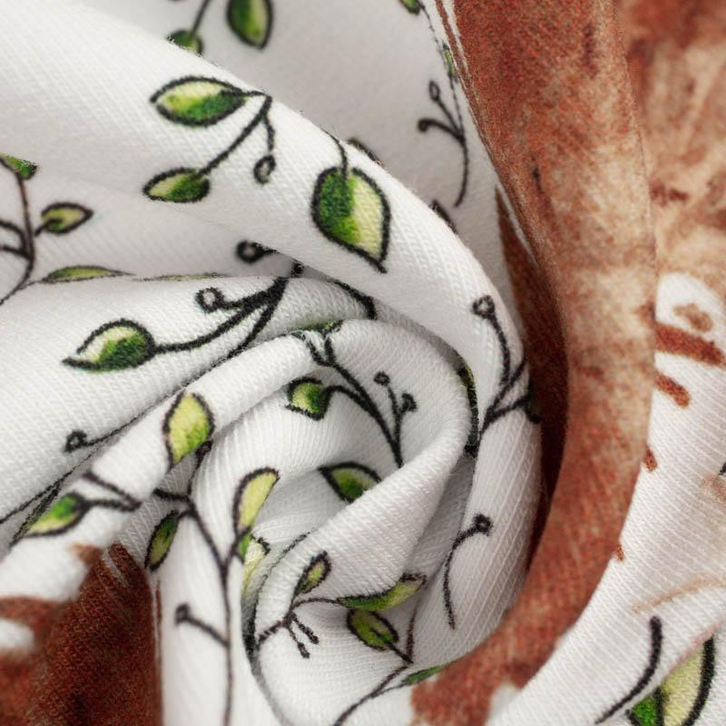 50cm SLEEPING HEDGEHOGS (SLEEPING ANIMALS) / white - organic looped knit fabric