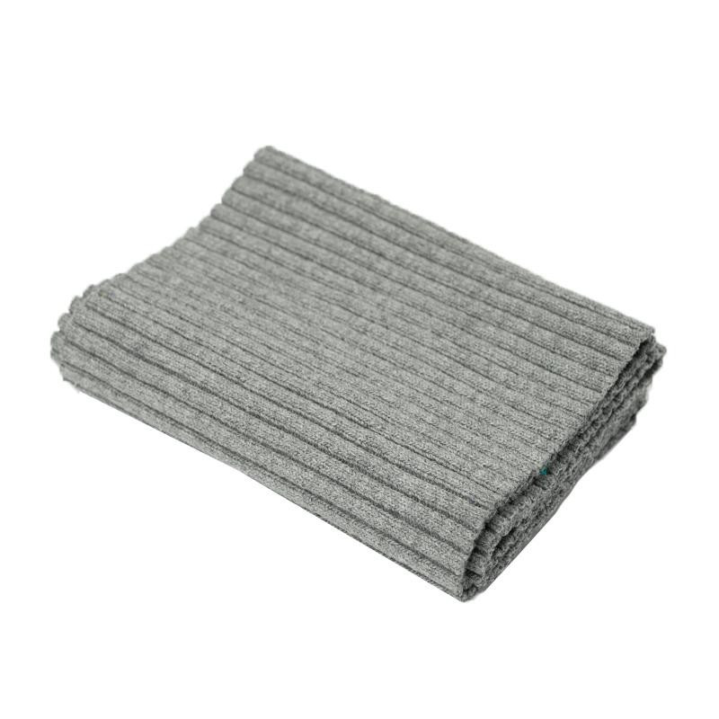 GREY MELANGE -Thick sweater ribbing