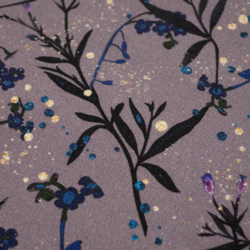 ENCHANTED MEADOW (ENCHANTED NIGHT) - looped knit fabric