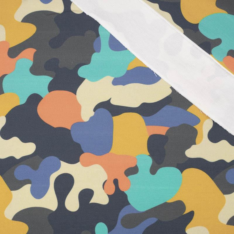 CAMOUFLAGE COLORFUL pat. 2 - looped knit fabric