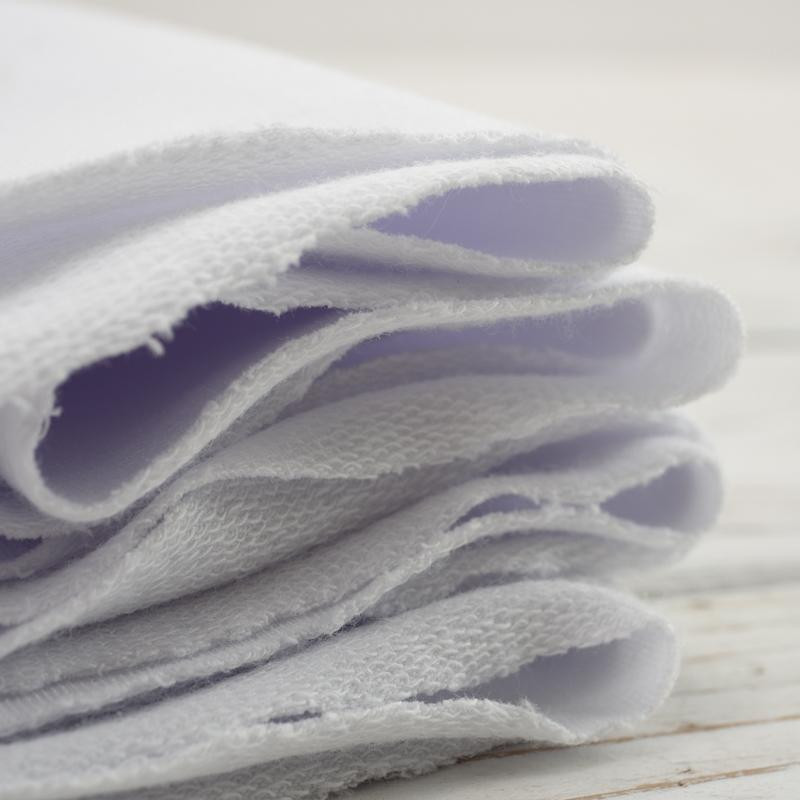 DINO SIGHT / white - Panoramic panel - looped knit fabric with elastane