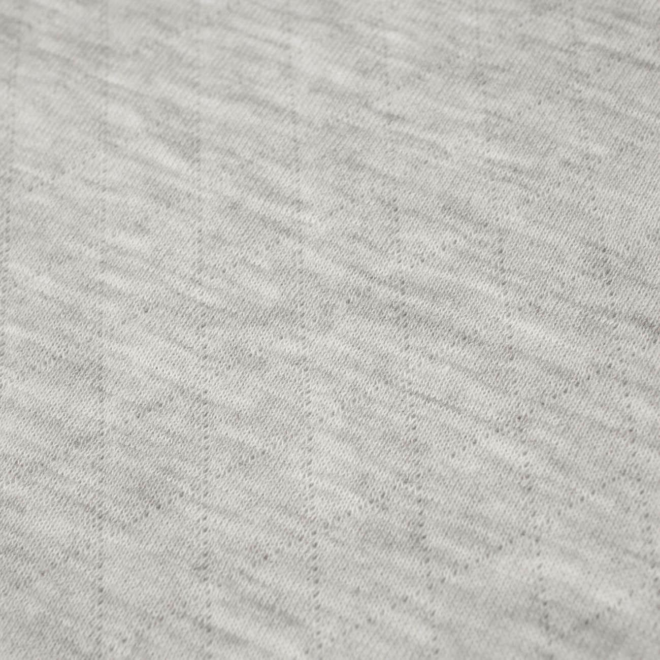 MELANGE LIGHT GRAY - quilted knitted fabric