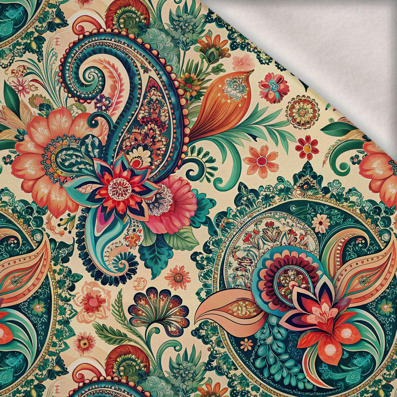 PAISLEY wz.19 - brushed knitwear with elastane ITY
