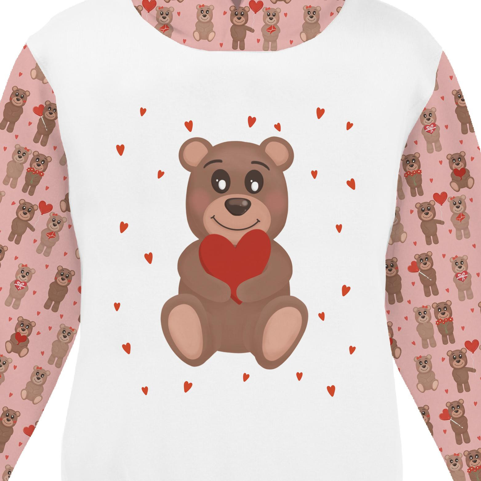 KID'S HOODIE (ALEX) - MR. BEAR (BEARS IN LOVE) - sewing set