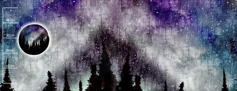THE NORTHERN LIGHTS (GALAXY) - SINGLE JERSEY PANORAMIC PANEL (60cm x 155cm)